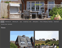 Tablet Screenshot of ferienwohnungwenningstedt.de